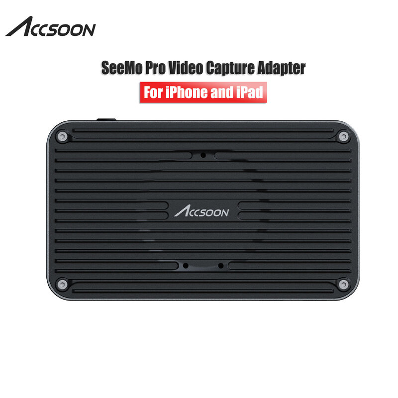 Accsoon SeeMo Pro SDI&HDMI to USB C 1080P 60FPS Video Capture Adapter for iPhone ipad IOS Video Real-Time Monitor/Stream /Record