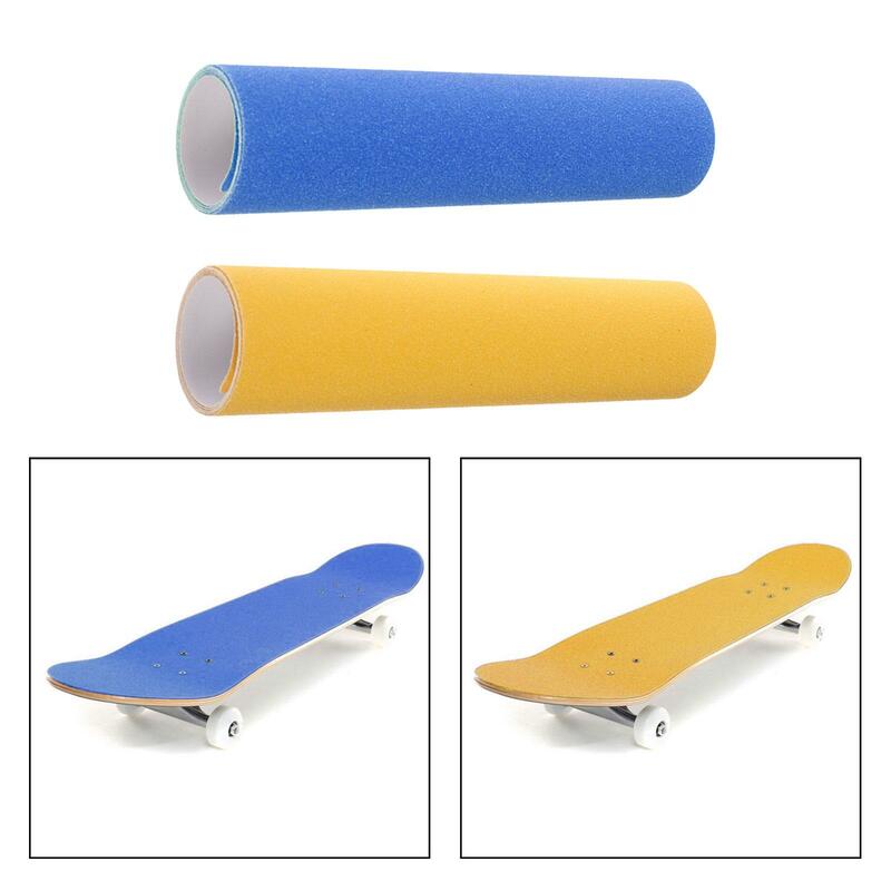 Fogli di nastro Grip per Skateboard fogli di carta vetrata professionale fai-da-te resistente allo strappo Griptape per scale da allenamento pedale 84x23cm