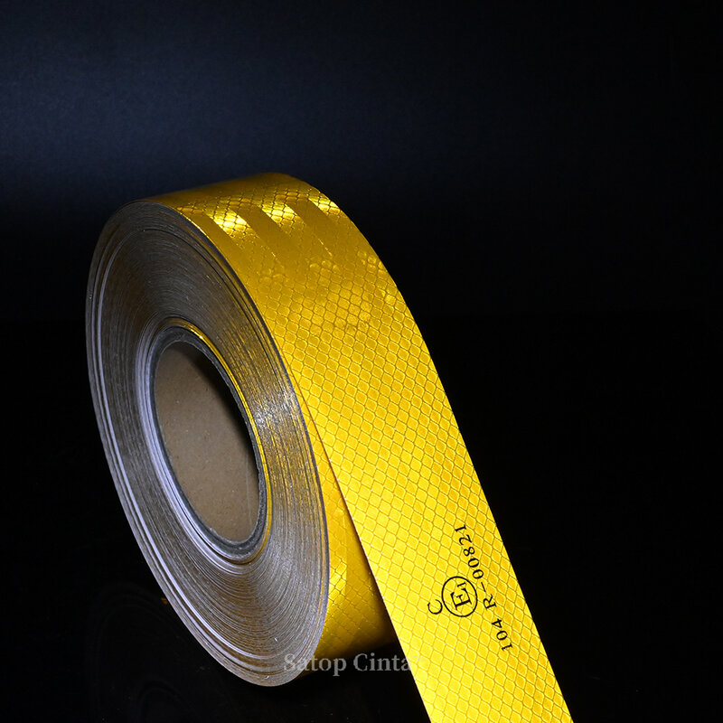 Saptop Cinta 5cm*3M Reflective Adhesive Sticker Conspicuity Tapes  ECE 104R Road Safety Waterproof Reflector Film For Bike Truck