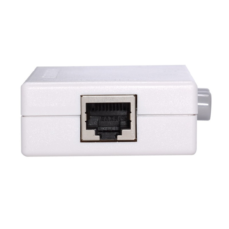 Mini 2-poort Rj45 RJ-45 Netwerk Switch Ethernet Network Box Switcher Dual 2 Way Poort Handmatige Switch Switch Adapter Hub