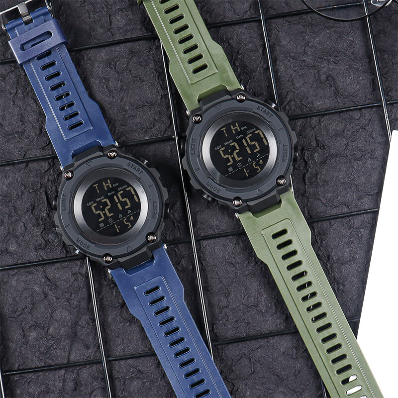 Digitale Mann Armbanduhren leuchtende Chronograph lässig wasserdichte Sport Armbanduhren elektronische Herren Militär uhr Uhr