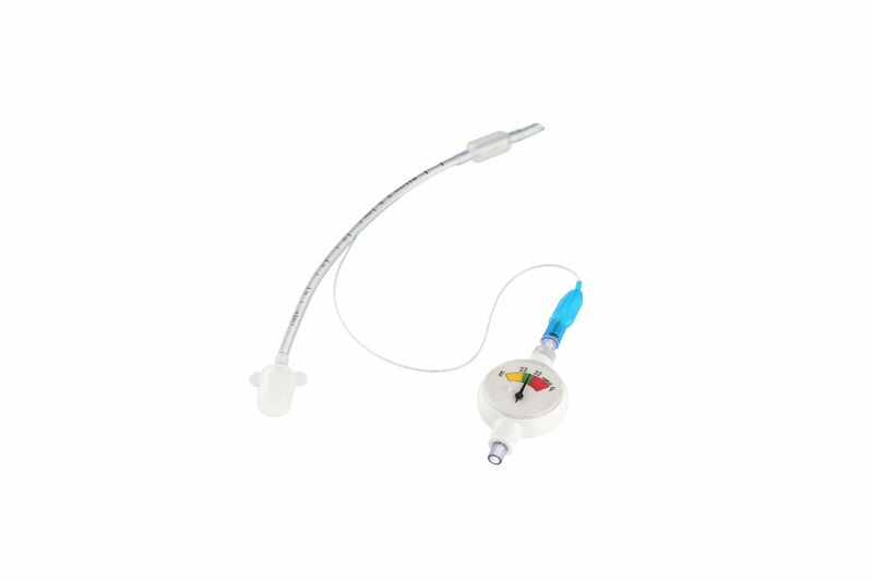 Manómetro de intubación traqueal anestésico blanco para mascotas, reutilizado