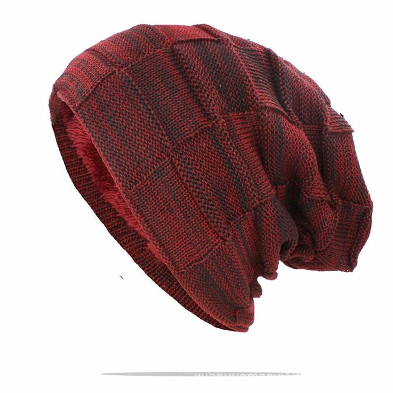 Gruba zimowa ciepła czapka moda miękka wiatroszczelna czapka z daszkiem za dużą elastyczność luźne czapki damskie