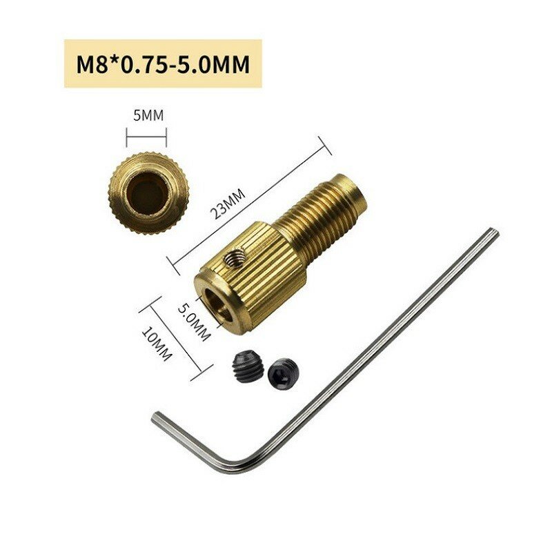 M8-2/2.3/3.17/5mm albero motore elettrico Mini trapano mandrino dispositivo punta da trapano Micro trapano mandrino esagonale trapano mandrino adattatore