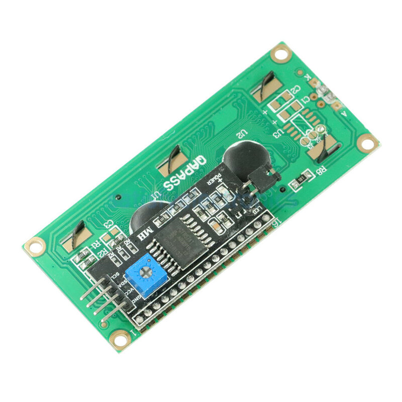 1 Stuks Lcd1602 + I2c Lcd 1602 Module Geel Scherm Iic/I2c Lcd1602 Adapterplaat Voor Arduino