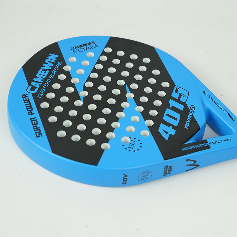POWKIDDY 파달 테니스 라켓 탄소 섬유 표면 EVA 메모리 폼 코어 라이트 비치 테니스 라켓, 핸드백 포함