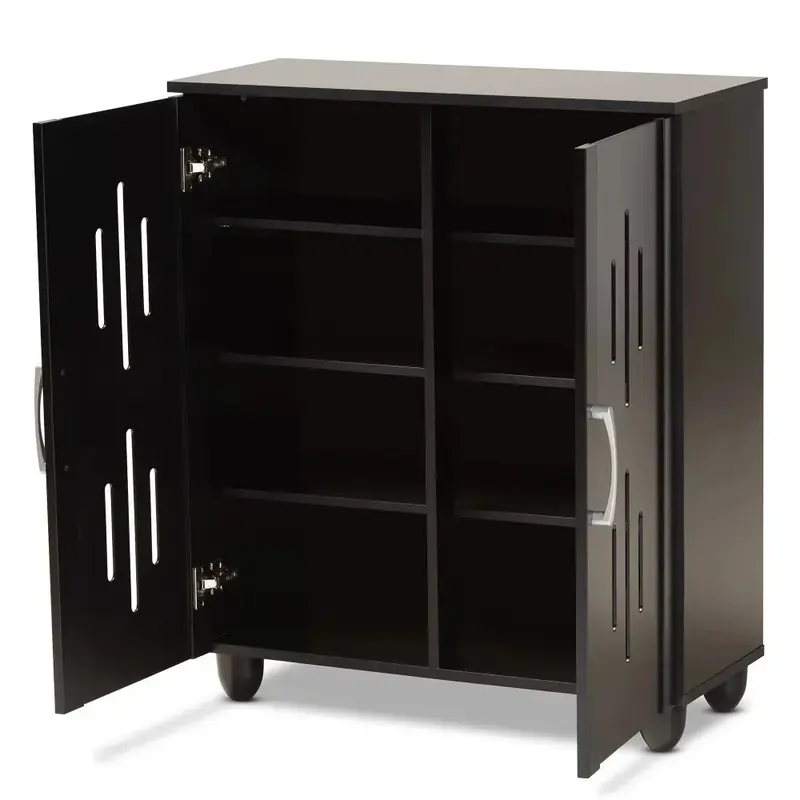 Shoe Cabinets,Modern,Contemporary Finished Wood, 2-Door Shoe Storage Cabinet,Shoe Cabinets