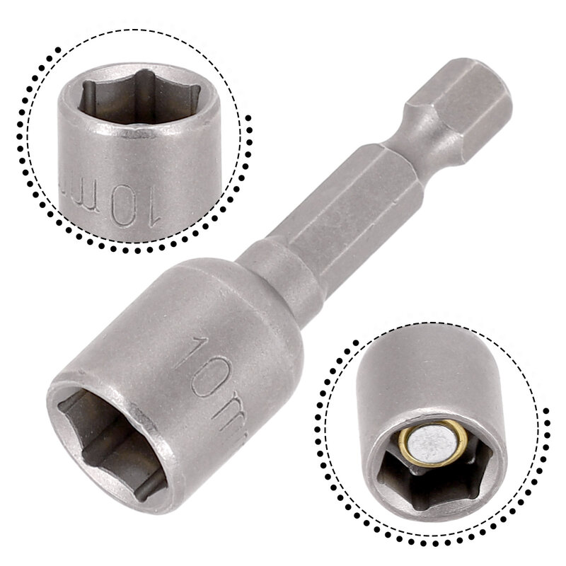 6mm-13mm Impact Socket Magnetic Nut Screwdriver 1/4 Inch Hex Drill Bit Adapters Electric Drill Impact Driver Socket Kits