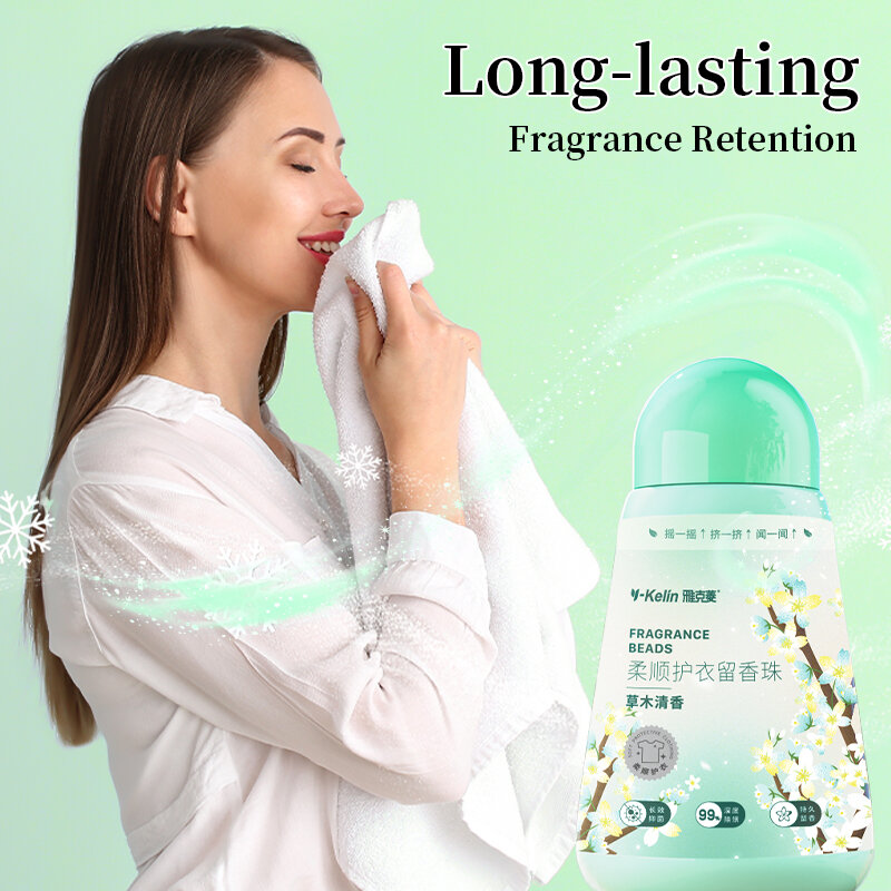 In-Wash manik penguat aroma cucian pakaian bersih manik-manik parfum aroma tahan lama segar pakaian lembut menghilangkan bau