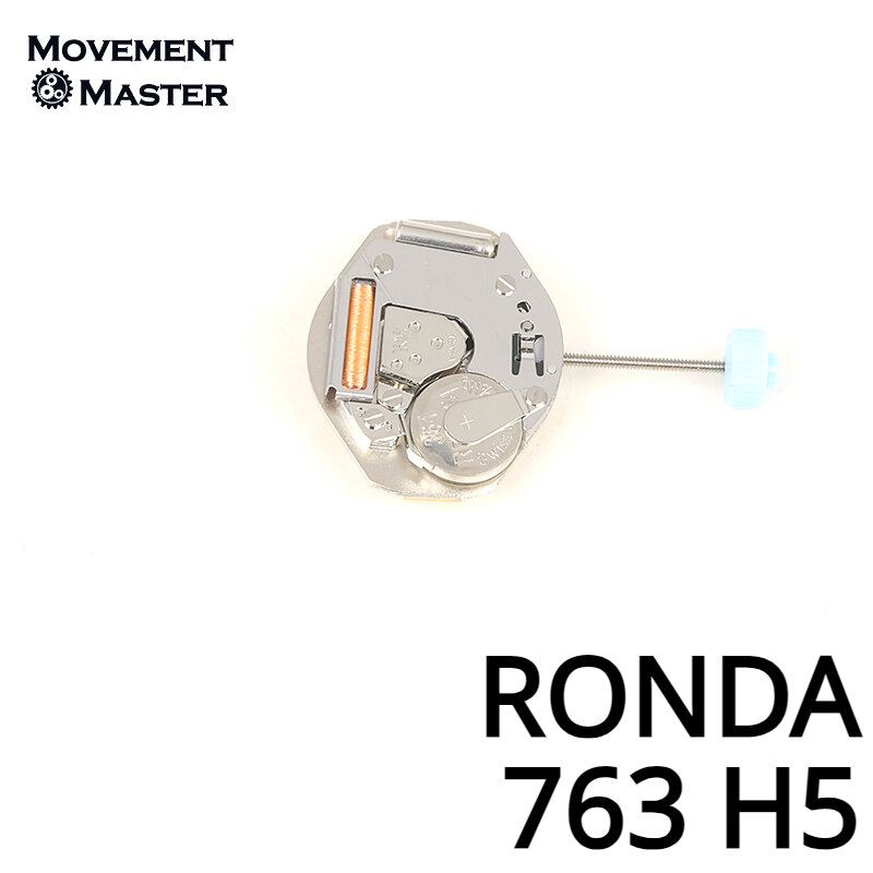 Swiss RONDA 763 asli baru gerakan kuarsa H5 bagian pengganti pergerakan jam tangan tinggi