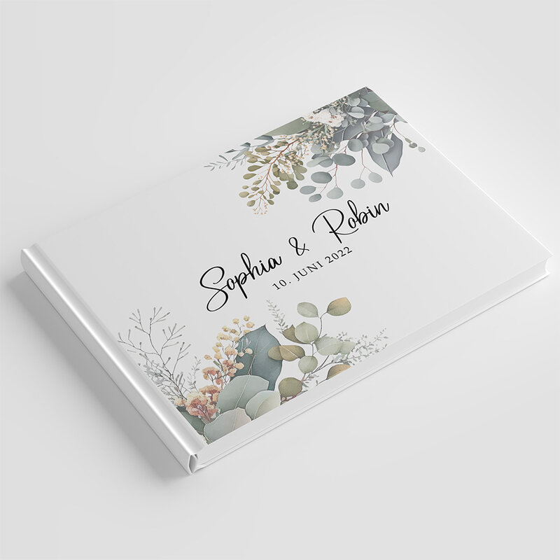 Livro de hóspedes personalizado para casais, simples e elegante lembrança livro, recepção do casamento