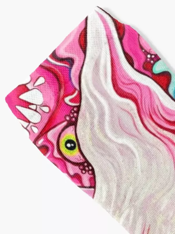Glitterwolf calzini per pittura acrilica kawaii set personalizzato calzini uomo donna