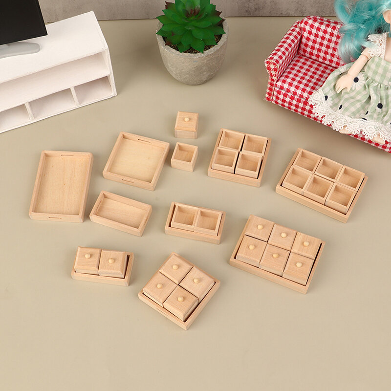 1/12 Dollhouse Tray Miniature Dollhouse Scene Toys Doll House Furniture Decoration Accessories