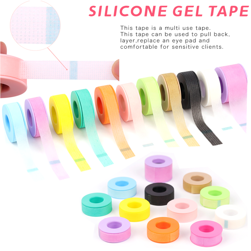 Silicone Gel Tape for Lash Extensions Sensitive Skin Multi Use Non-Woven Breathable Under Eye Pad Patches Makeup Tools Supplier