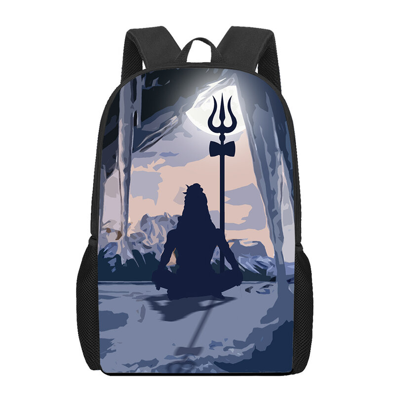 Shiva tas sekolah motif 3D untuk remaja perempuan, tas ransel anak-anak dasar, tas buku, tas buku anak-anak, tas ransel kapasitas besar