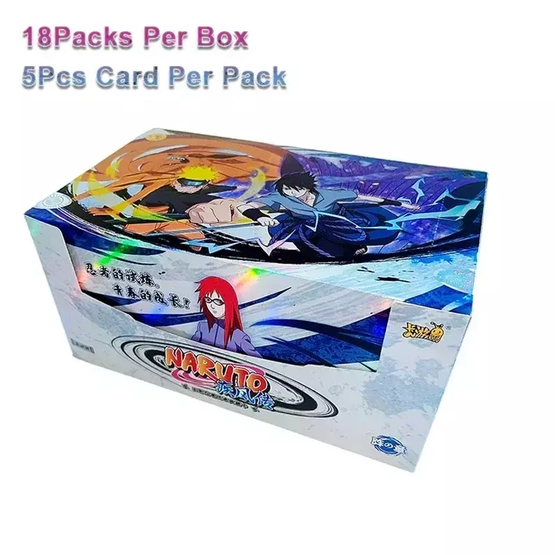 KAYOU 박스 애니메이션 나루토 게임 희귀 컬렉션 카드, 닌자 세계 캐릭터 카드, 어린이 장난감, 취미 수집품 선물