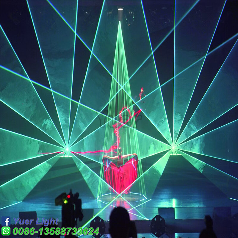 Мощный лазерный светильник ILDA 30 Вт 40 Вт, система больших сценических шоу, специализированный лазерный проектор 40Kpps для концертов, диджея, дискотеки, фестиваля