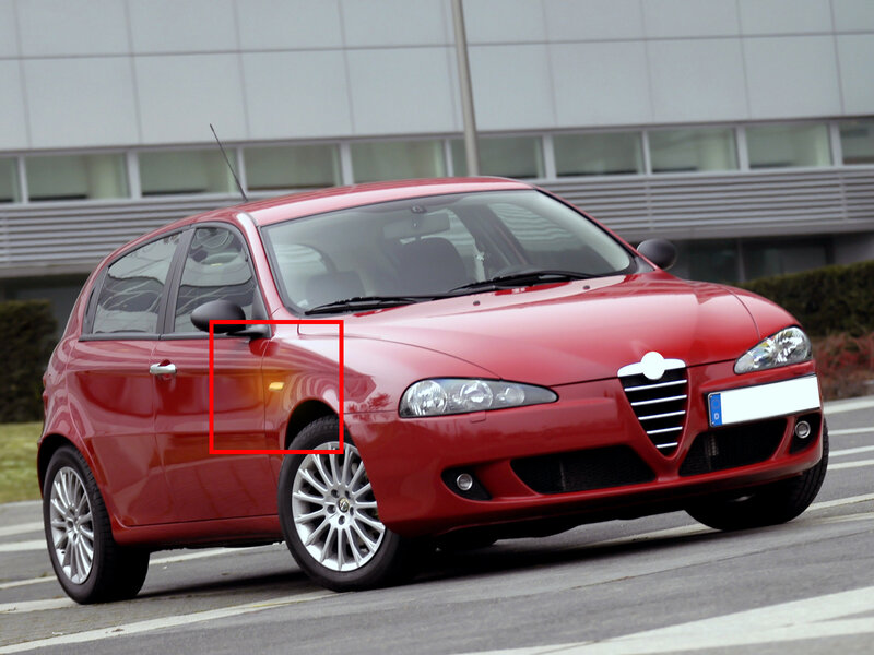 Indicador de posición lateral LED ámbar dinámico, repetidor de luz L + R para Alfa Romeo 147, 937, LCI, 156, 932