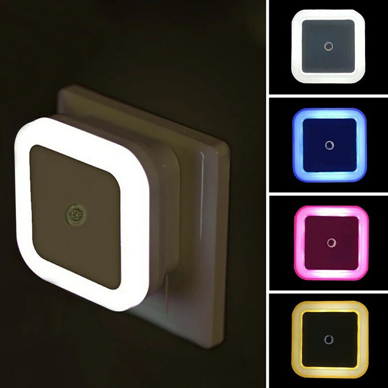 Bezprzewodowe oświetlenie lampka nocna z czujnikiem LED Mini EU US Plug lampka nocna dla dzieci oświetlenie światła do sypialni, salonu