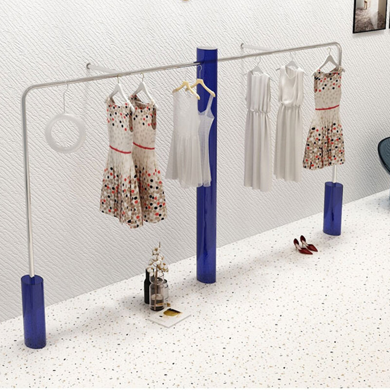 Модный высококачественный выставочный стенд для одежды на заказ, акриловая настенная вешалка для одежды