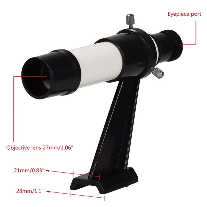 Durable Portable 5X24 Star Finder Scope 5XMagnification Finderscopes with Base Mount Stand Dropship