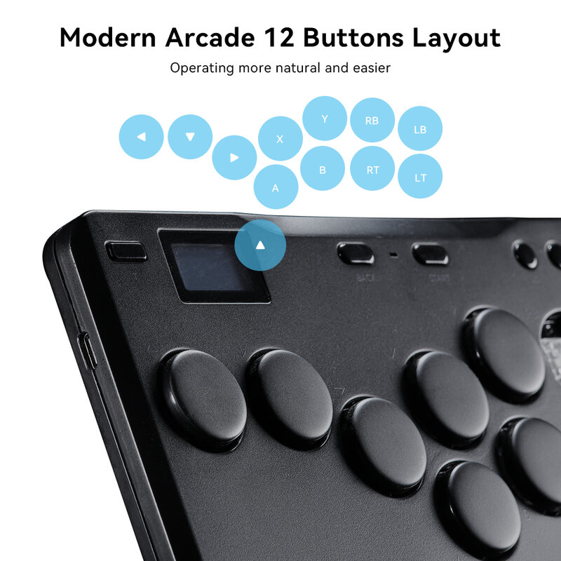 Haute42 Cosmox Mini joystick Arcade Hitbox kontroler klawiatura bez dźwigni Hitbox walka dla Ps4/PS5/Switch Arcade Stick PC