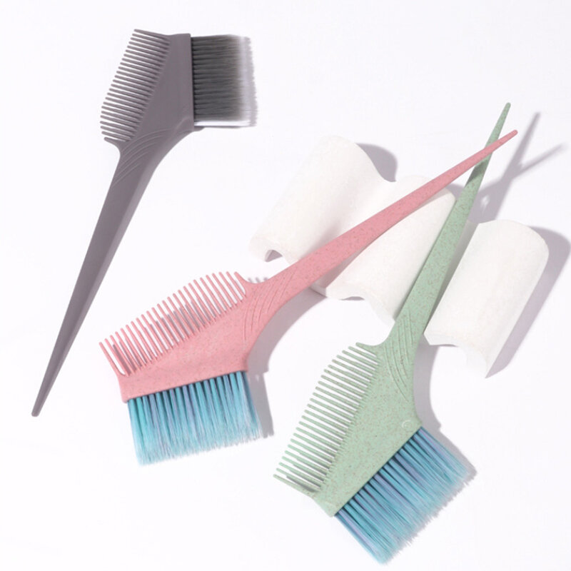 Cabelo colorido macio tingir escovas, DIY cabelo coloração pente, cabeleireiro, salão de casa, acessórios de barbeiro