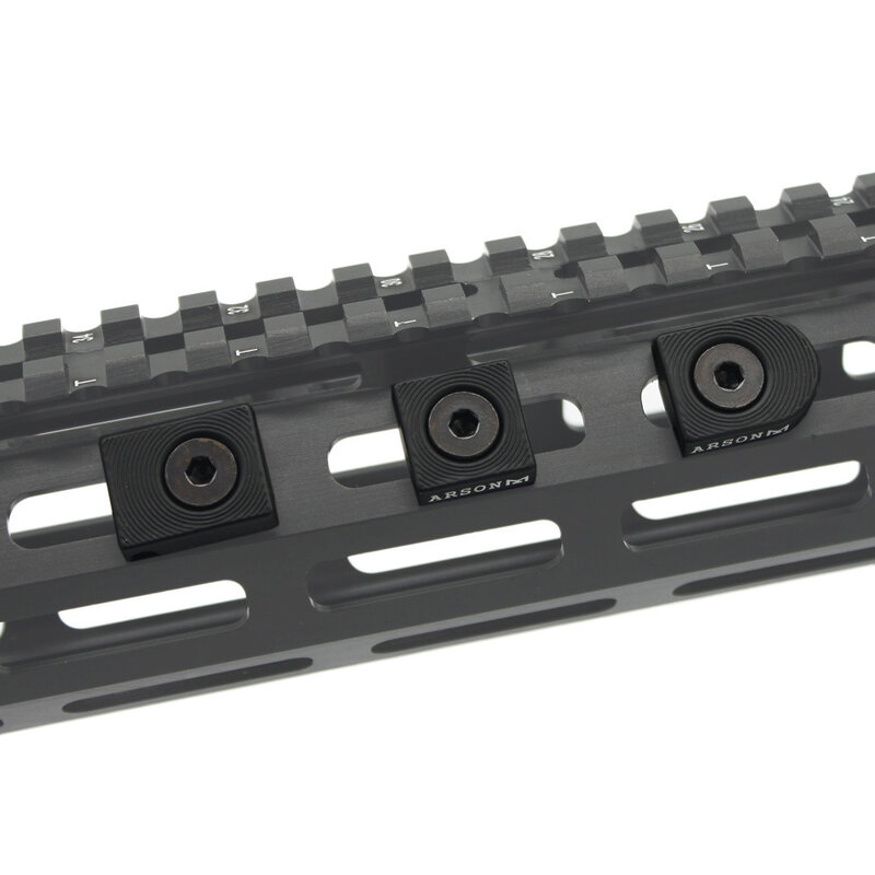 Vulpo 3 Stks/set M-LOK Draad Gids Systeem Kabel Management Rail Cover Picatinny Rail Handguard Wire Guide Staart Vaste