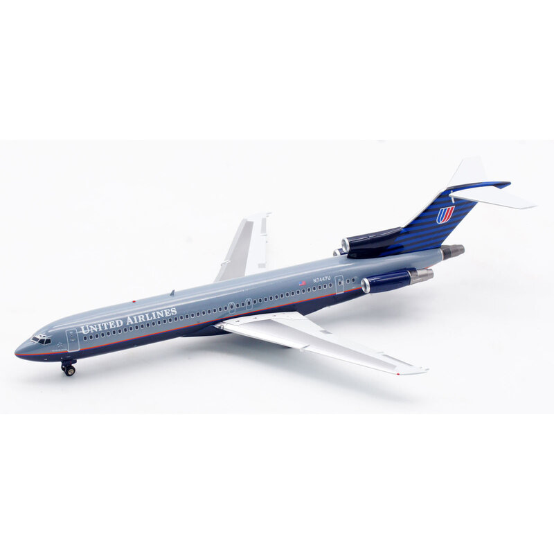 INFLIGHT-United Airlines Boeing B722UA7447 Diecast Aircraft Jet Model, presente avião colecionável, liga, 1:200, B727-200, N7447U