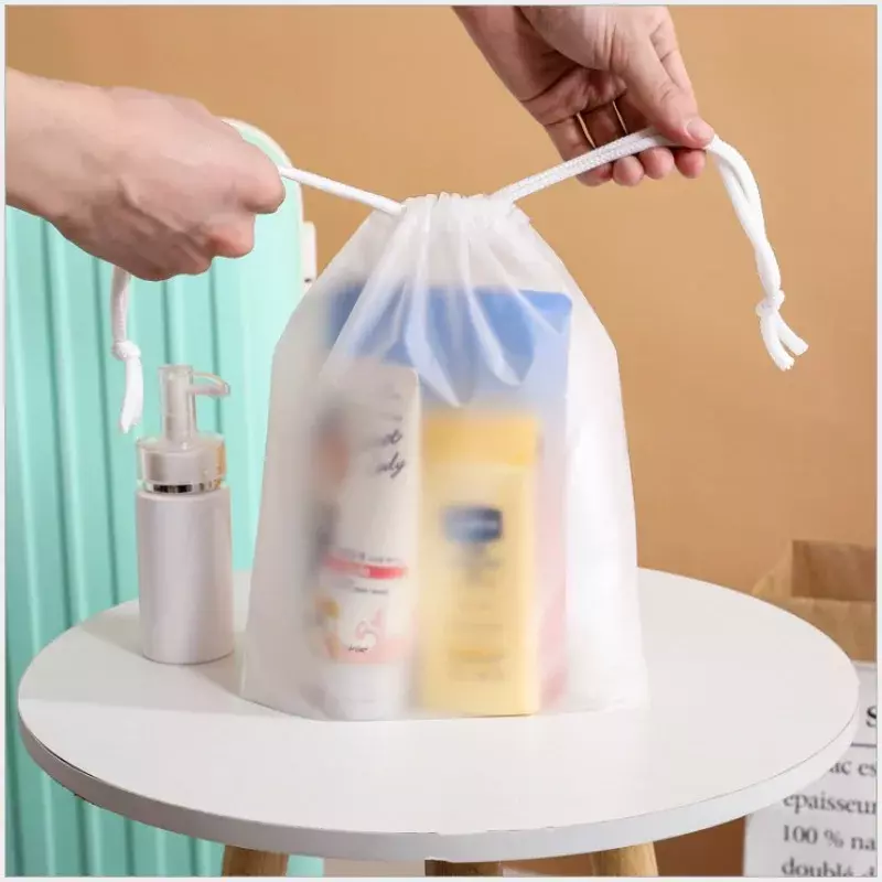 3 Stks/set Waterdichte Stofdichte Trekkoord Tas Reis-Toiletartikelen Cosmetica Opbergtas Dagelijks Draagbare Trekkoord Tassen