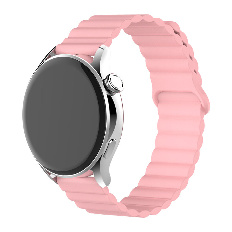 20mm 22mm siliconen band voor Samsung Galaxy horloge 4/6/5 pro/3/active 2 amazfit magnetische lus armband horloge GT 2e 3 Correa Band