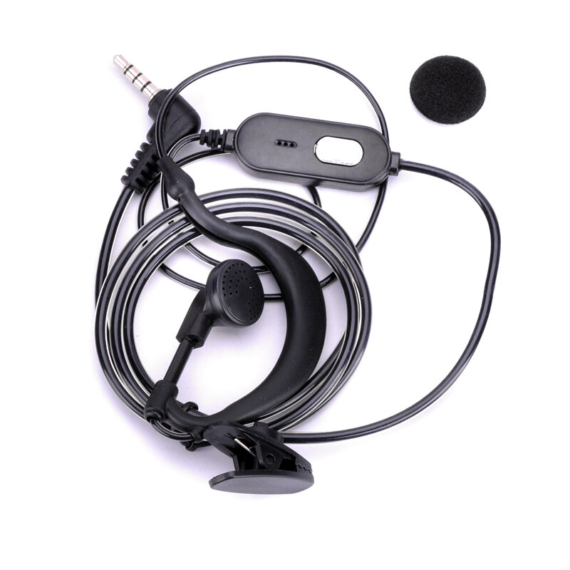 Baofeng-walkie-talkie BF-T1, auriculares de Radio bidireccional para T1, Uv-3r, PTT, 3R, Woki, Toki, 5 uds.