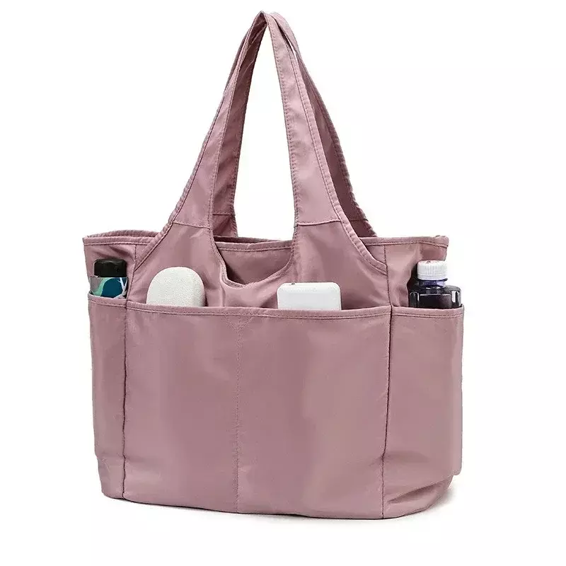 LO Yoga 여성용 핸드헬드 가방, 옥스포드 천, 캐주얼 멀티 포켓, 대용량 여행 가방, 나일론 원 숄더 댄스 가방