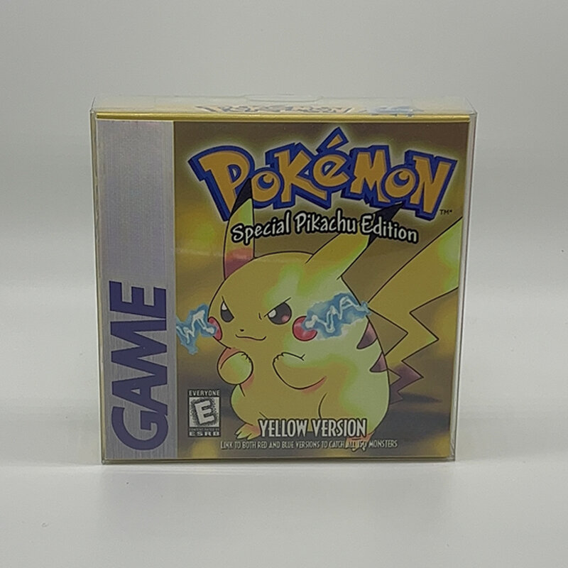 Serie Pokemon Blue Crystal Gold Green Red Silver Yellow 7 versioni GBC Game In Box per cartuccia per videogiochi a 16 Bit senza manuale