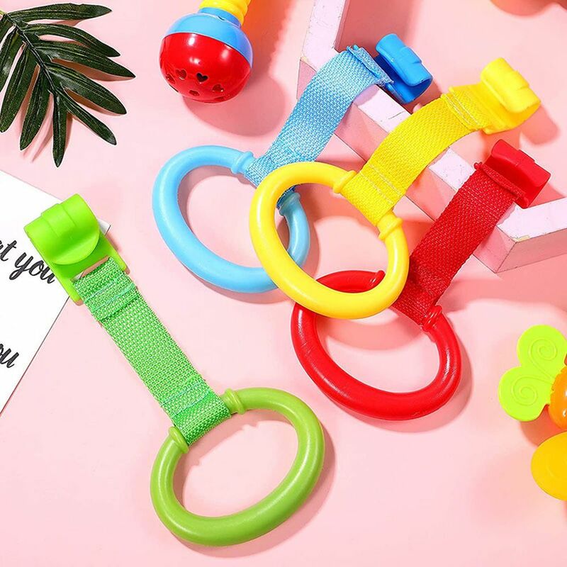Pull Ring for Playpen Baby Crib Hooks General Use Hooks Baby Toys Pendants Bed Rings Hooks Hanging Ring Help Baby Stand