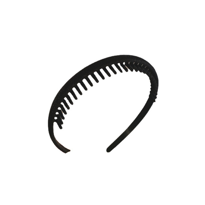 Simple Flocking Hair Band Women's Autumn And Winter Velvet Pressed Shampoo Headband Toothed Anti Slip Hairpins Headwear