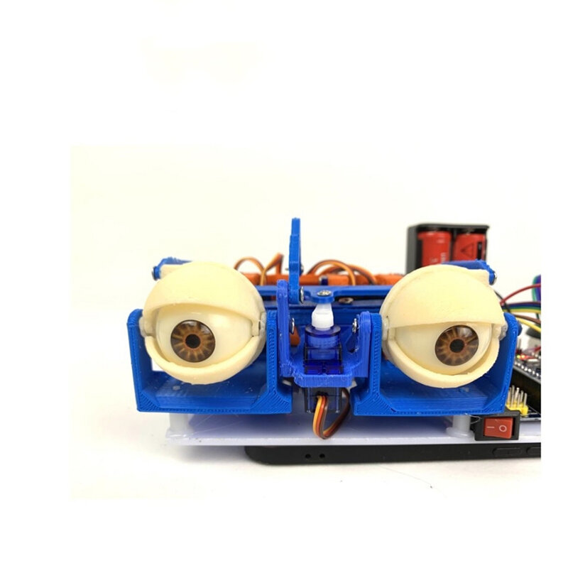 ดวงตาหุ่นยนต์ควบคุมด้วยจอยสติ๊กสำหรับหุ่นยนต์ Arduino Robot หุ่นยนต์ไบโอนิคนาโน6ดีพร้อมการพิมพ์3D SG90ไบโอนิคอายของตกแต่งงานปาร์ตี้โค้ดโอเพนซอร์ส