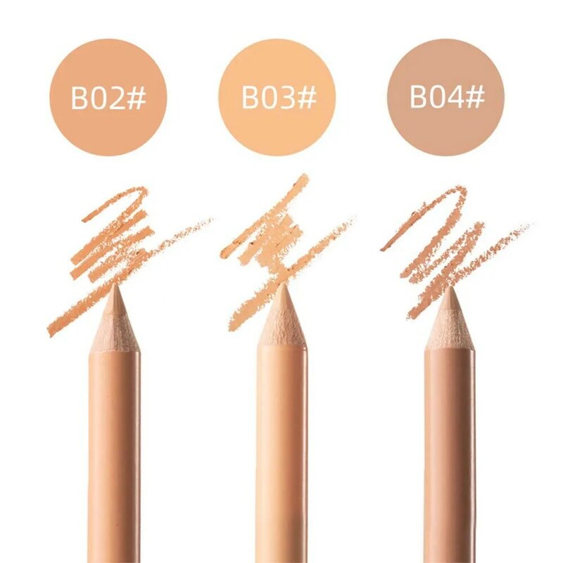 Double Ended Eyebrow Pen Easy To Color 3D Concealer Pencil Cover Dark Circles Spot Acne Eyeliner Pencil Wooden Contour Cosmetic