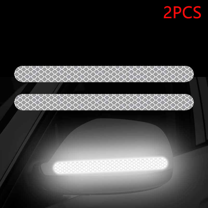 Rear-View Mirror Car Reflective Strips Stickers Reflective Strip Anti-collision Warning Stickers Car Exterior Reflector Decals