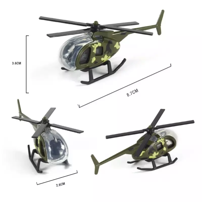 Vehículos de juego de simulación, modelos de aviones, modelo de aleación, juguete para niños, helicóptero de simulación de Taxi