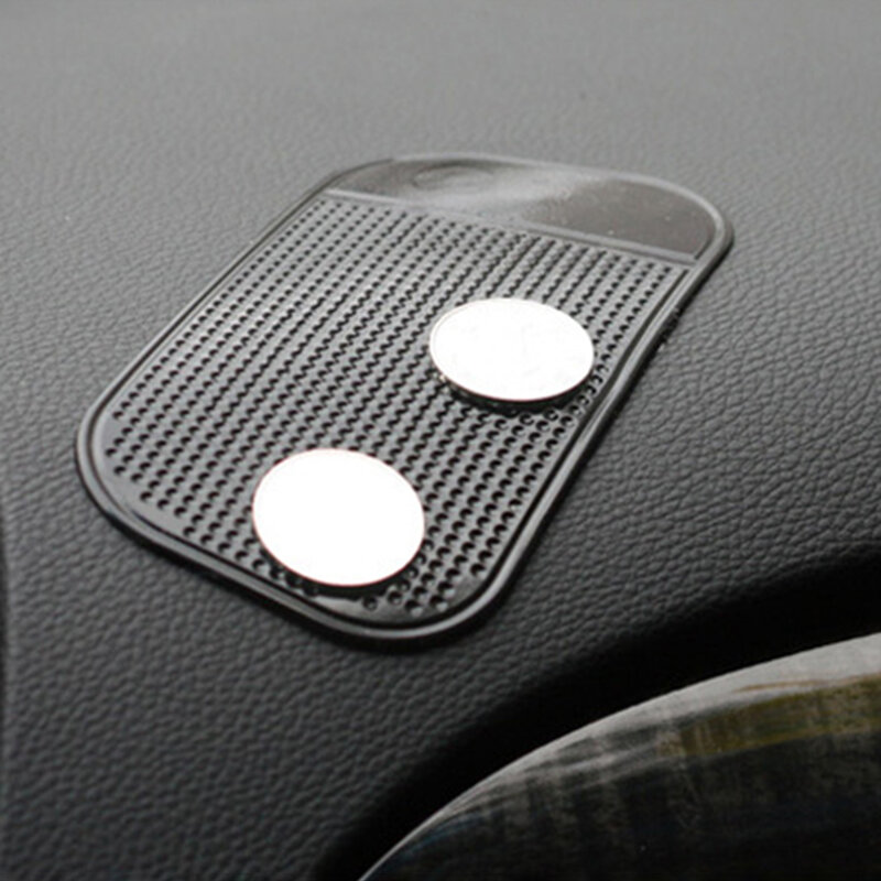 1pc Car Anti-Skid Mat Car Perfume Storage Sticker Black Anti-Skid Cushion 13*7cm Decor Pad Car Accessories