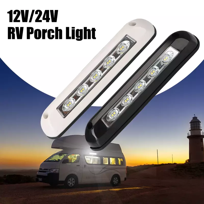 Lámparas de pared de 12V/24V RV LED toldo de luz para porche impermeable autocaravana furgoneta Camper remolque