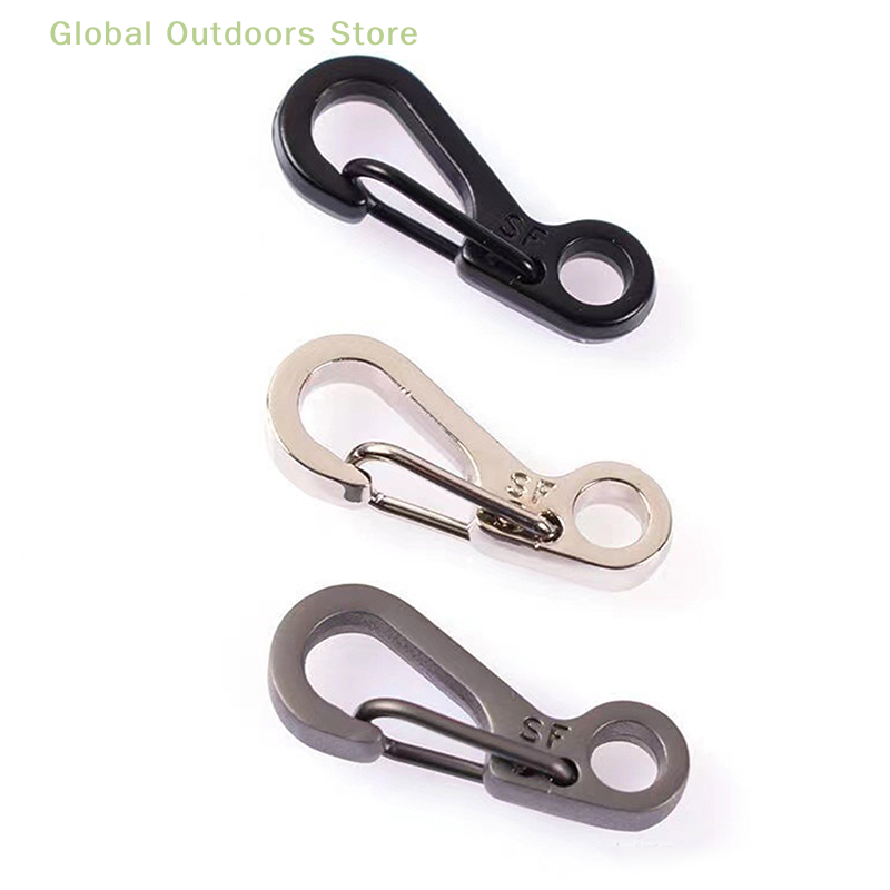 Lobster Clasp Buckle Keychian Mini Carabiners Outdoor Camping Hiking Buckles Alloy Spring Snap Hooks Keychains Tool Clips