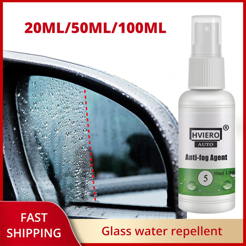 Parabrisas impermeable y Antifoggant para automóvil, vidrio para teléfono móvil, aerosol de revestimiento Nano hidrofóbico, baño, 20ml, 50ml
