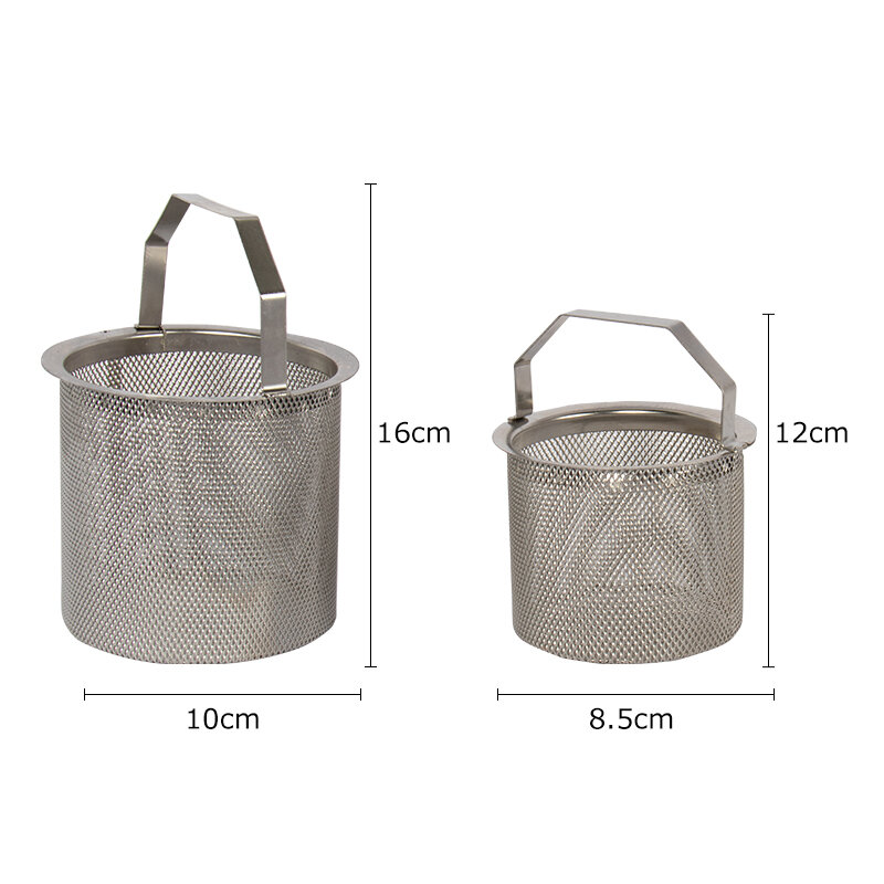 Stainless steel 316 seawater central cooler flange handle filter element punched mesh basket filter filter mesh round mouth