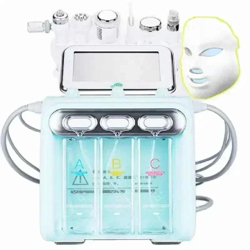 Máquina de hidrolimpieza facial 7 en 1 H2O2, chorro de oxígeno y agua para uso doméstico