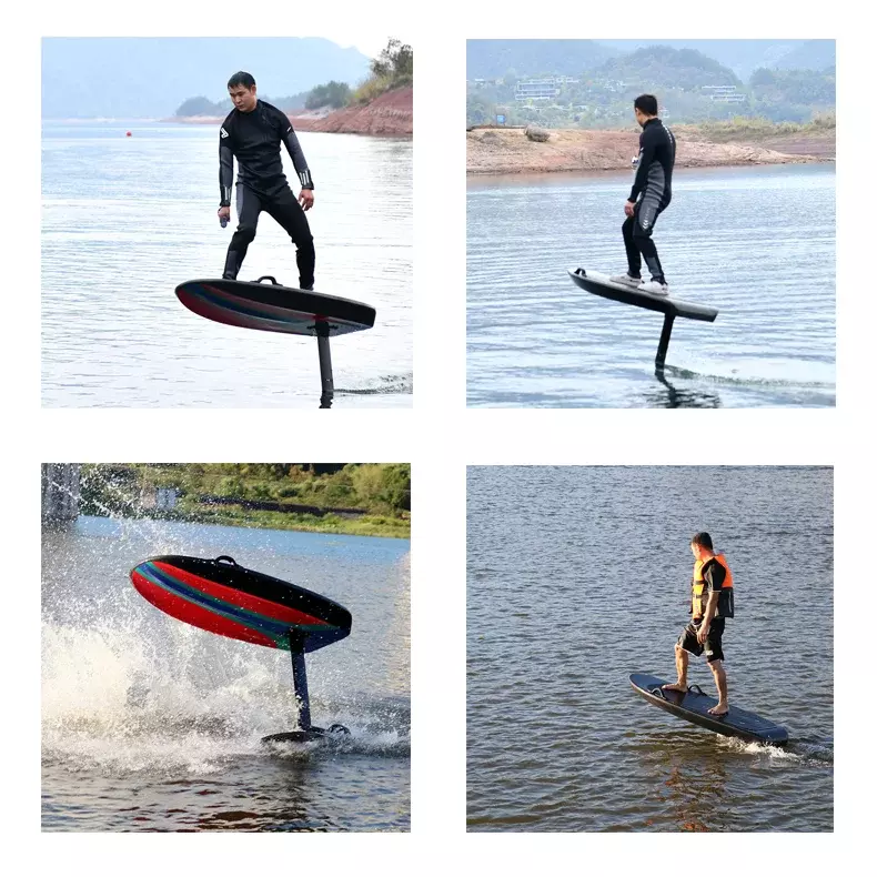 Power Surfboard, folha de hidrofólio, bateria hélice, madeira azul Design, personalizado de fábrica, folha