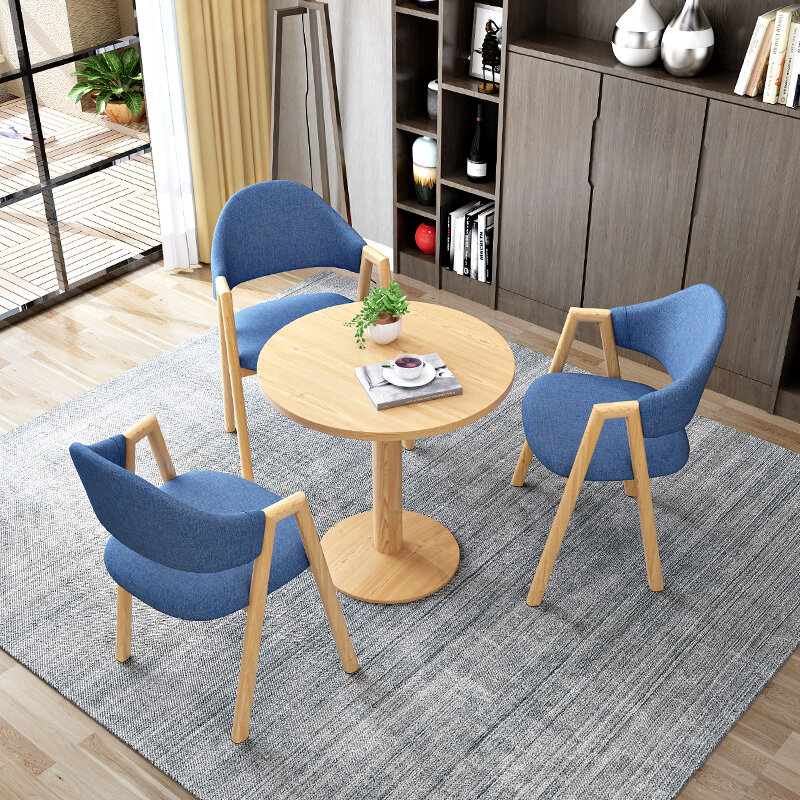 Set di tavolini da caffè in legno massello di design set di tavolini da caffè laterali per famiglie ad angolo nordico Accent Traje De Sala De Estar mobili moderni