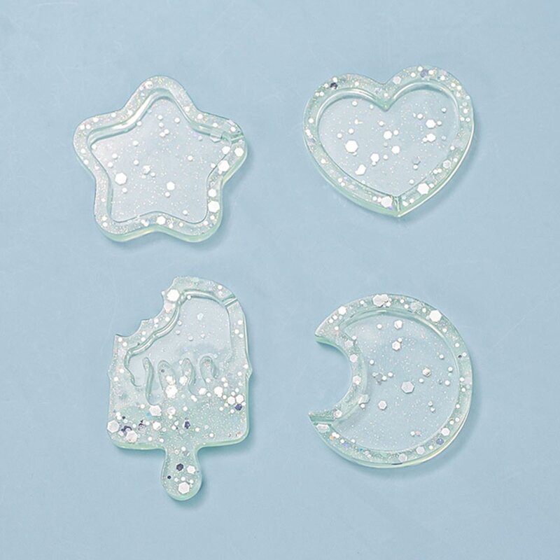 5/10 buah plastik Film segel Resin lembar pelindung bening untuk hewan silikon pengocok Model DIY perhiasan membuat liontin