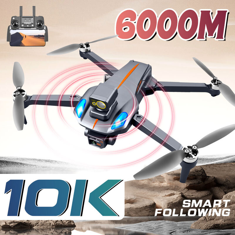 K911 Max Gps Drone 10k Dual Hd Camera 6000m professionale evitamento ostacoli Quadcopter elicottero senza spazzole giocattoli per bambini